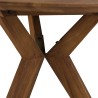 SIXTINE - Round dining table in recycled teak, D100cm
