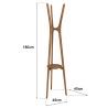SIXTINE - Coat rack made from recycled teak