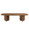 Mesa de centro 140x60cm de madera de teca reciclada | Macabane