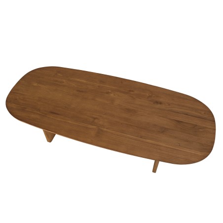 Mesa de centro 140x60cm de madera de teca reciclada | Macabane