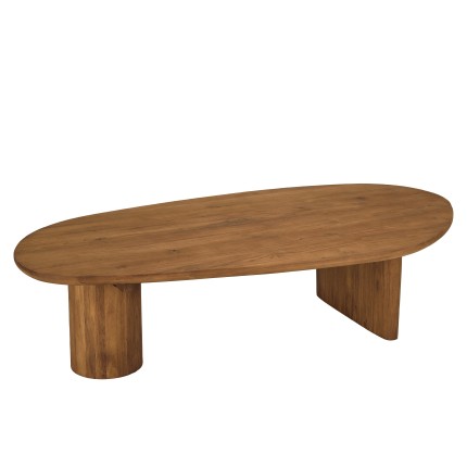 Table basse 140x75cm en bois de teck recyclé | Macabane