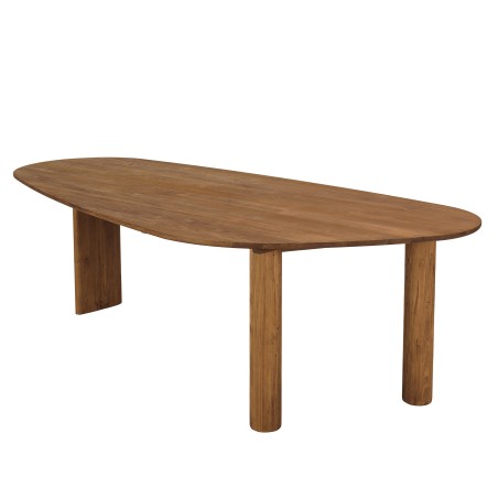 Table à manger 260x120cm en bois de teck recyclé | Macabane