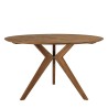 SIXTINE - Round dining table made from recycled teak, diameter 130cm