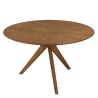 SIXTINE - Round dining table made from recycled teak, diameter 130cm
