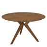 Table à manger ronde en bois de teck recyclé D130cm | Macabane