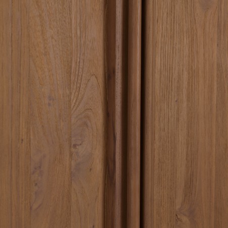 Armoire 2 portes 90x200cm en bois de teck recyclé | Macabane