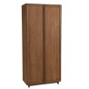 Armoire 2 portes 90x200cm en bois de teck recyclé | Macabane