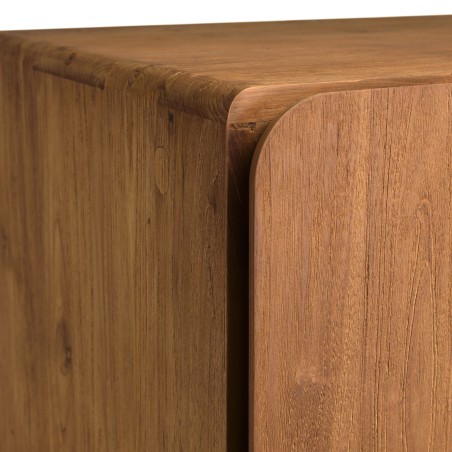 SIXTINE - 2-door wardrobe, 80x195cm, made from recycled teak 