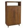 Buffet 2 portes 1 étagère ouverte 90x155cm en bois de teck recyclé | Macabane