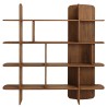 SIXTINE - Bookcase, 160 x 160 cm, made from recycled teak 