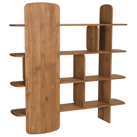 SIXTINE - Bookcase, 160 x 160 cm, made from recycled teak 
