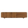 Buffet 3 portes 2 tiroirs 200x48cm en bois de teck recyclé | Macabane