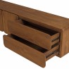 SIXTINE - Sideboard with 3 doors and 2 drawers, 200x48cm, made from recycled teak 