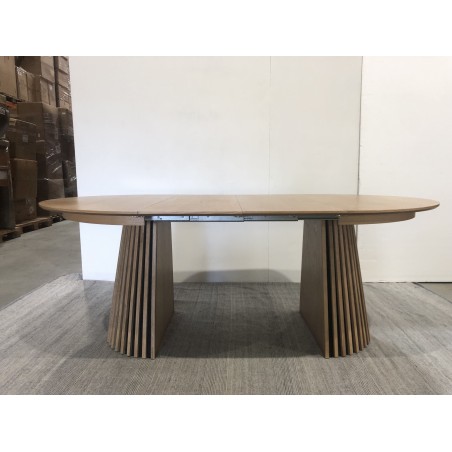 SECOND-HAND - Round extendable dining table L120/160/200