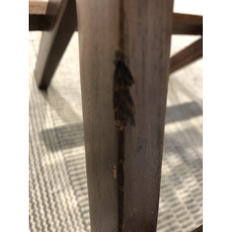 Square garden picnic table, 50x50cm, oiled teak | Second Life