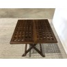 Square garden picnic table, 50x50cm, oiled teak | Second Life