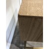 Wooden console table with gold metal legs | Second-hand
