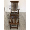 Chaise longue de jardin en bois teck huilé | Seconde Main