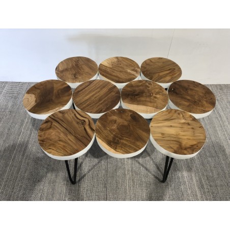 Table basse en bois de teck | Seconde Vie