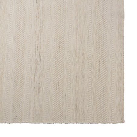Alfombra rectangular 300x400cm de lana texturizada en tonos beige | Macabane