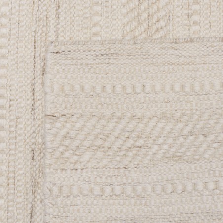 Alfombra rectangular 300x400cm de lana texturizada en tonos beige | Macabane
