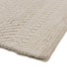 Alfombra rectangular 300x400cm de lana texturizada en tonos beige | Macabane