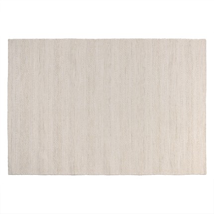 SACHA - Rectangular rug, 300 x 400 cm, made from textured wool in shades of beige