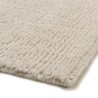 Tappeto rettangolare 300x400cm in lana bouclé color bianco | Macabane