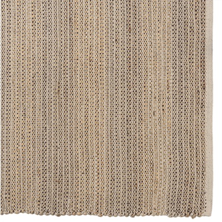 QUENTIN - Rectangular rug, 300x400cm, jute and cotton, beige/white/black