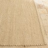 Alfombra rectangular de yute y algodón color beige | Macabane