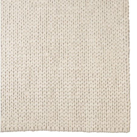 QUENTIN - Rectangular rug, 300x400cm, woven wool, white