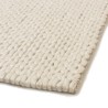 Alfombra rectangular 300x400cm de lana tejida color blanco | Macabane