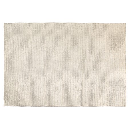 Alfombra rectangular 300x400cm de lana tejida color blanco | Macabane
