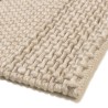 Rechthoekig vloerkleed 300x400cm van beige geweven wol | Macabane