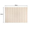 QUENTIN - Rectangular rug, 300 x 400 cm, woven wool, beige
