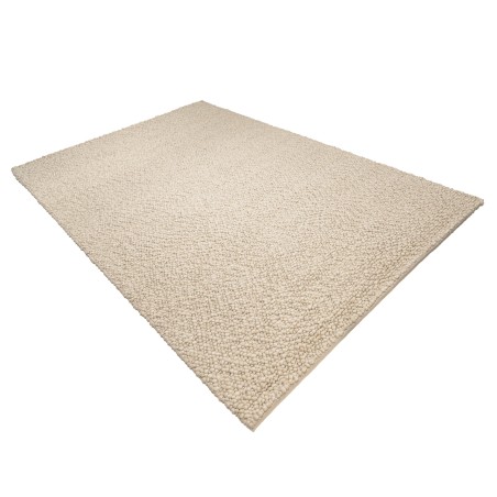 Tappeto rettangolare 300x400cm in lana bouclé color beige | Macabane
