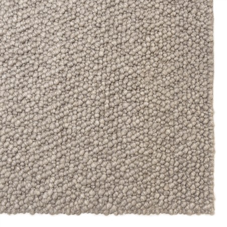 Alfombra rectangular 300x400cm de lana bouclé gris | Macabane