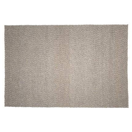 Tapis rectangulaire 300x400cm en laine bouclée gris | Macabane