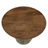 Salontafel 60x60 cm van mangohout en groen email | Macabane Meubelen