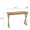 Konsole 110cm aus Mindiholz gekreuzte Beine | Macabane