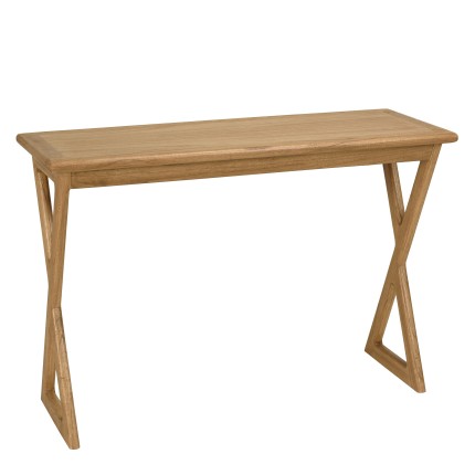Console 110cm en bois de mindi pieds croisés | Macabane