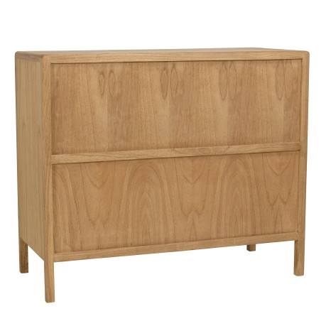 Ladekast 3 lades 100cm van mindihout en naturel rotan