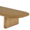 AMY - Organic coffee table, 147cm wide x 28cm high, made from mindi wood
