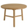 AMY - Round side table in mindi wood, D60cm