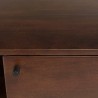 Design tv-meubel donker hout en zwart metaal 3 deuren | Macabane