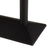 ICARE - Set n. 1: tavolo bistrot rettangolare 120x70cm in ceramica marmorizzato chiaro