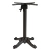 ICARE - Set no. 1: folding bistro table D70cm in green marbled ceramic
