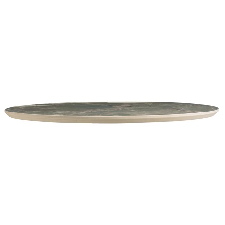 ICARE - Set n. 3: tavolo bistrot D70cm in ceramica marmorizzato verde