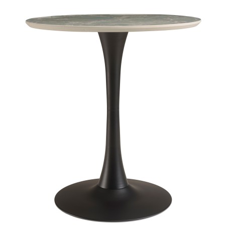 ICARE - Set no. 3: bistro table D70cm in green marbled ceramic