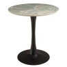 ICARE - Set n. 3: tavolo bistrot D70cm in ceramica marmorizzato verde